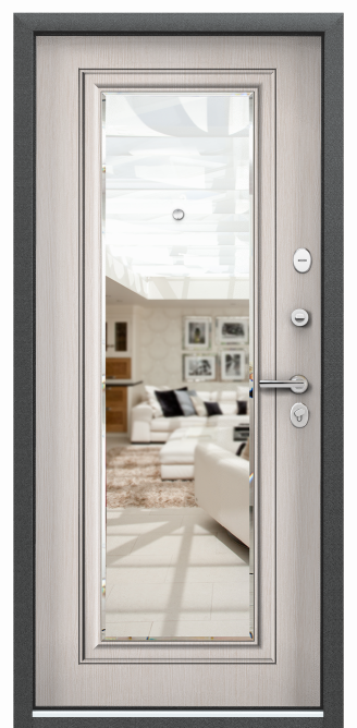 DELTA PRO MP, Декоративная панель с зеркалом, СК6-СМ, Лиственница белая (арт. ПВХ Лиственница белая) в Москве